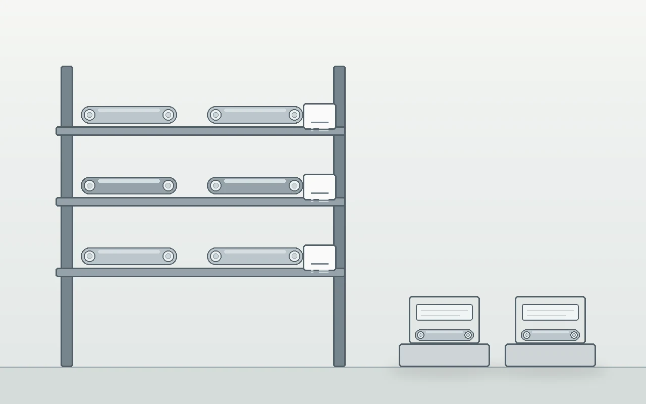 Manufacturing tube items separated at receiving inspection
