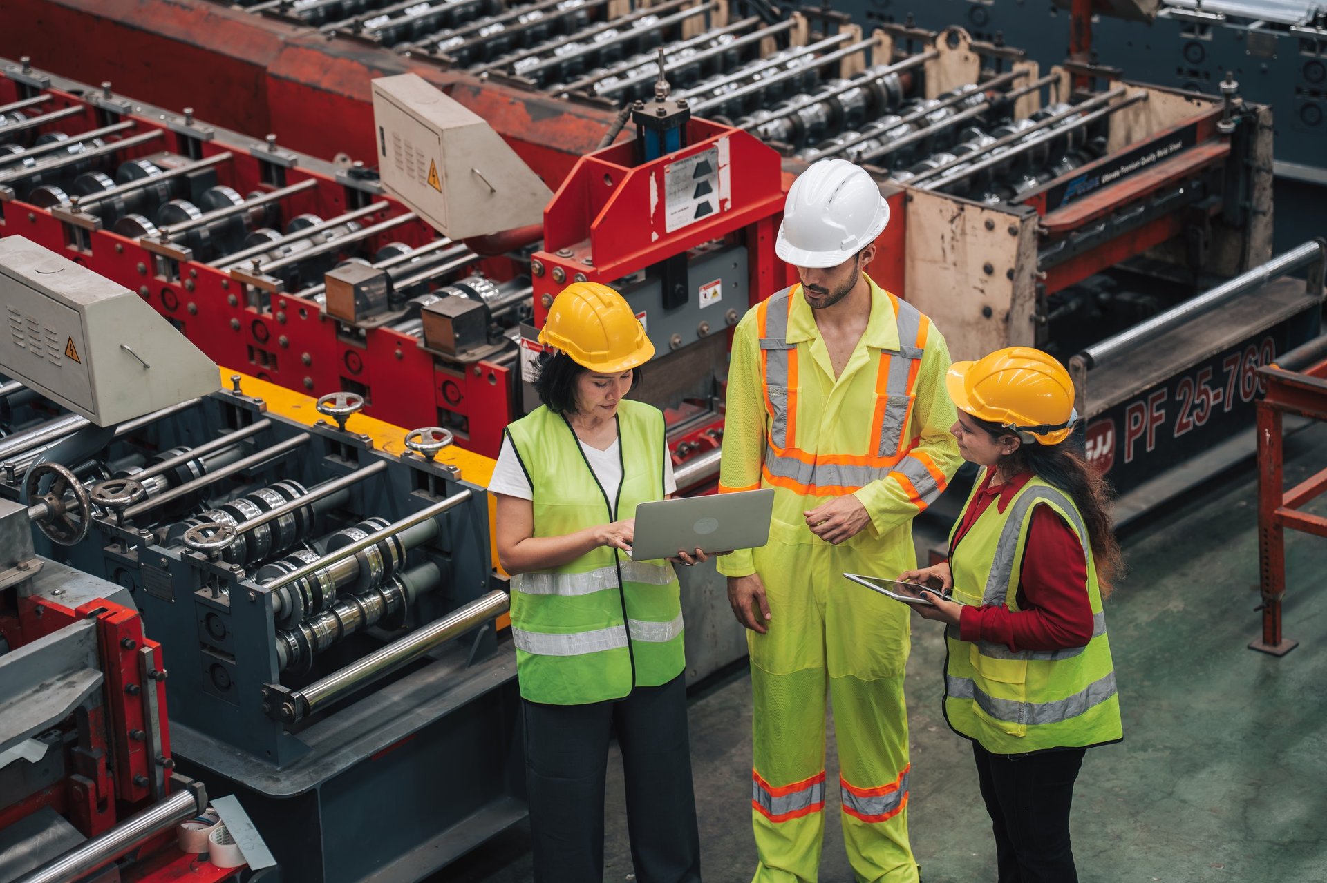 Module beam identity checked against inspection stages