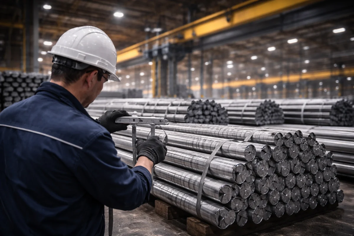 worker in steel factory