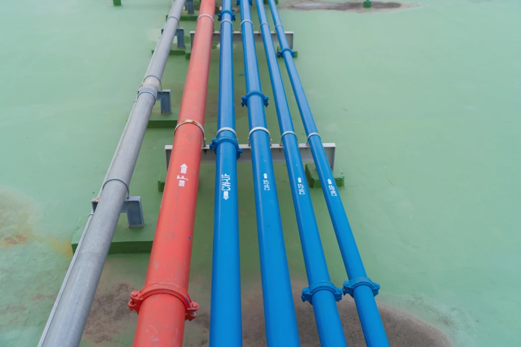 steel pipes in water system