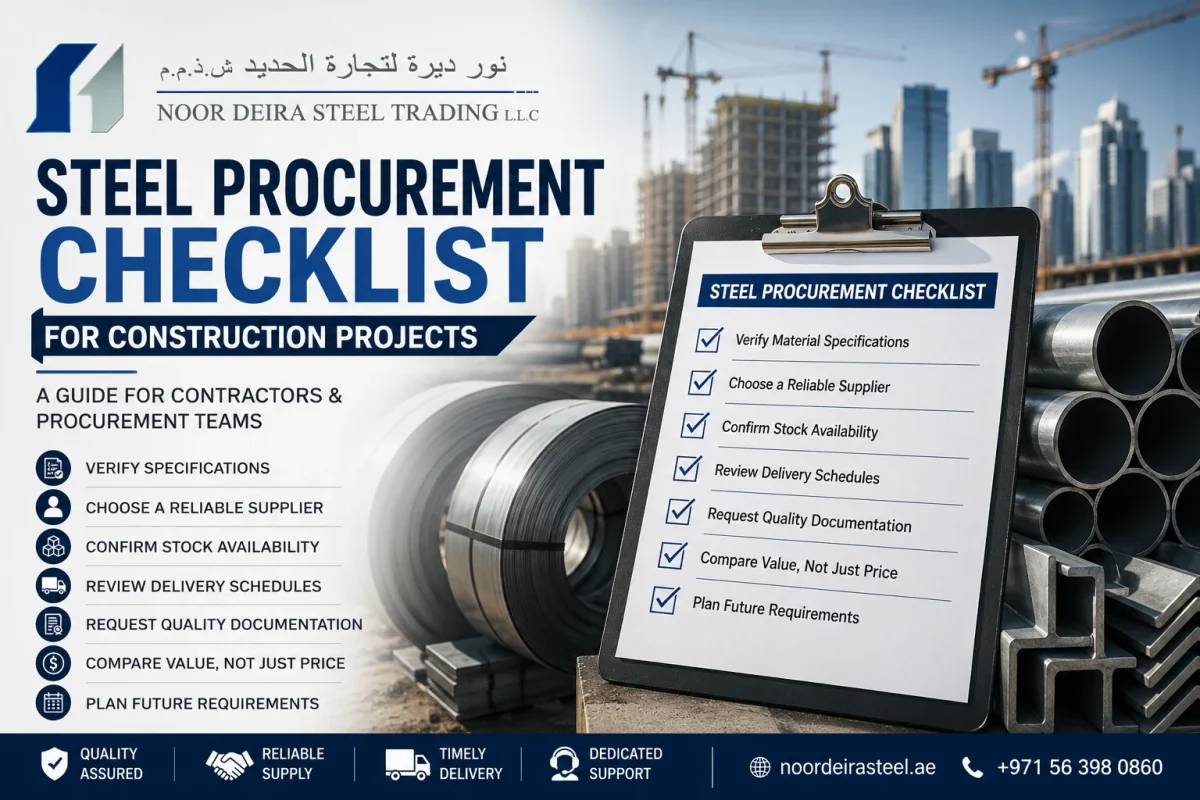 Steel Procurement Checklist - Noor Deira Steel Trading LLC