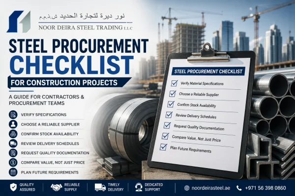 Steel Procurement Checklist - Noor Deira Steel Trading LLC